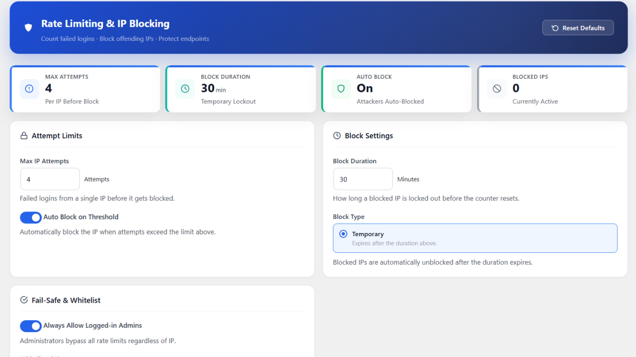 Custom login URL settings